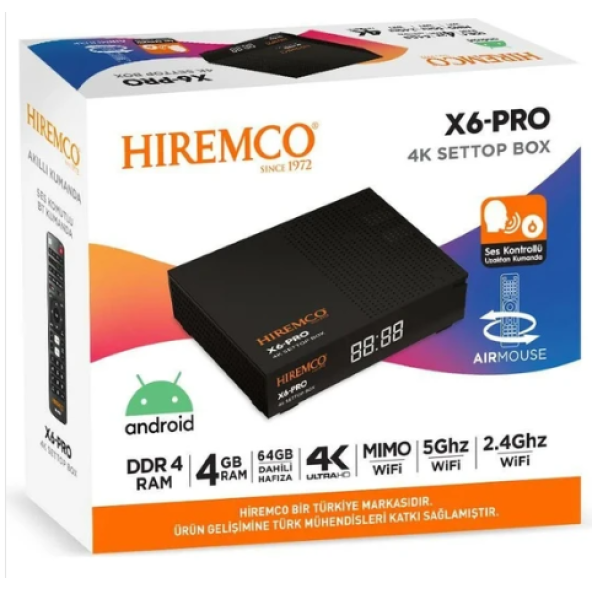 Hiremco X6 Pro Android Box