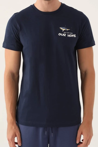 Arnetta Erkek Lacivert Bermuda Pijama Takımı 2995 - Resim 2