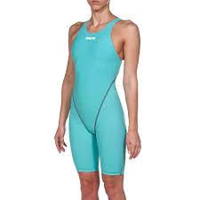 ARENA BAYAN YARI KARBON YARIŞ MAYOSU W POWERSKIN ST 2.0 FBSLOB / AQUAMARINE 2A898681 YZM YZM