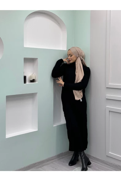 ELB001 Triko Örme Elbise - 2