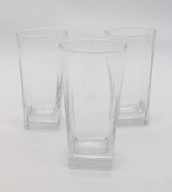Paşabahçe 41300 3Lü Carre 305cc/10oz Su Bardağı