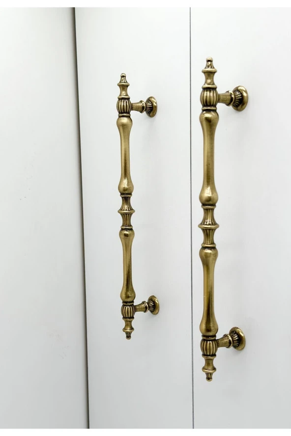 Antik Sarı Mobilya Tv Ünitesi Yatak Odası Dolap Mutfak Çekmece Kulpu 96 Mm 1 Ade - Resim 2