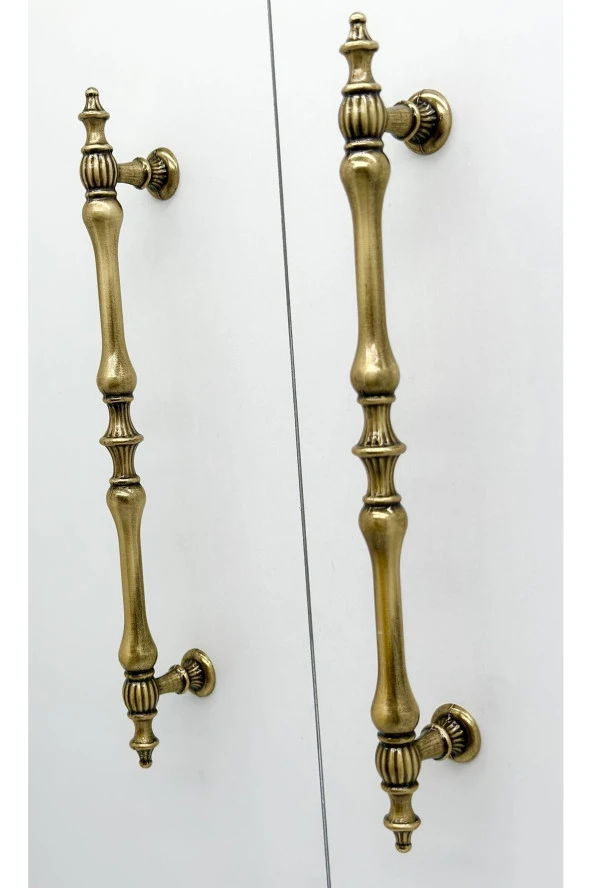 Antik Sarı Mobilya Tv Ünitesi Yatak Odası Dolap Mutfak Çekmece Kulpu 96 Mm 1 Ade - Resim 3