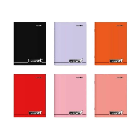 Çınar Im Smart A4 40 Yaprak Plastik Kapak Dikişli Defter 4 Çizgili 4 Kareli