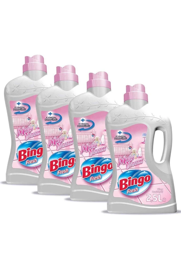 BİNGO Fresh Yüzey Temizleyici 2,5 Lt Mutlu Yuvam 4 Adet