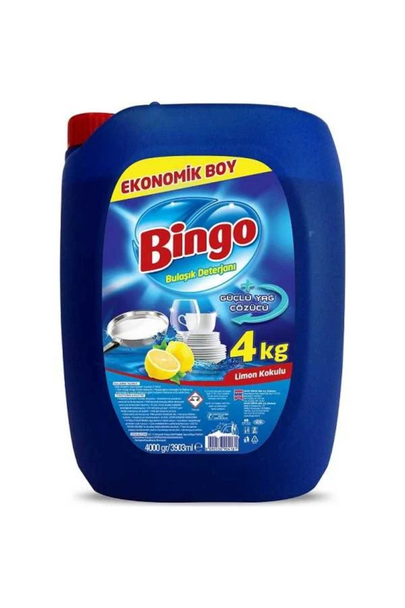 BİNGO Elde Sıvı Bulaşık Deterjanı 4 Kg