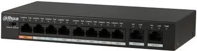 Dahua PFS3010-8ET-96-V2 8X10/100 2GE Uplink 96W PoE Switch