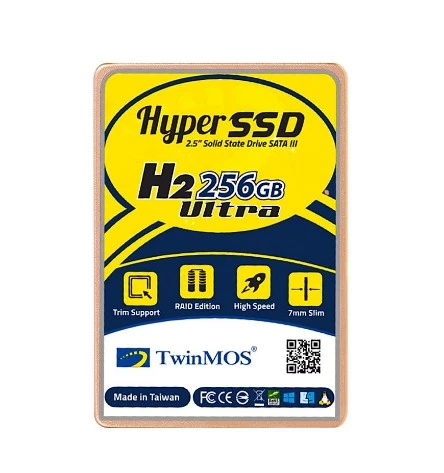 256GB TwinMOS 2.5" Sata3 580Mb-550Mb/s 3DNAND (TM256GH2UGL) SSD Disk