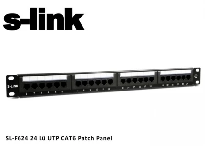 S-link SL-F624 24 Port UTP CAT6 Patch Panel