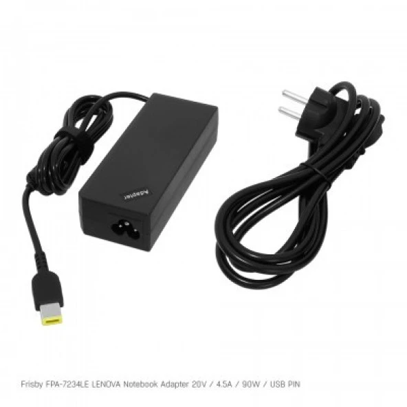 Frisby FPA-7234LE 20V 4.5A USB Pin Notebook Adaptör (Lenova)