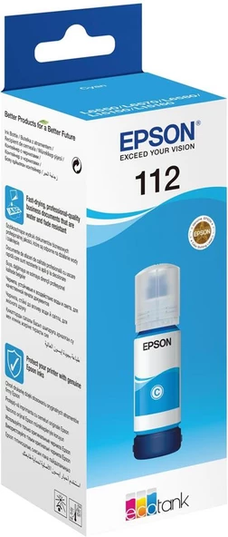 Epson T06C2 (112) Cyan Mavi Şişe Mürekkep C13T06C24A