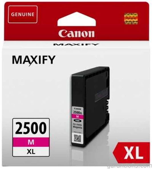 Canon PGI-2500XL M Magenta Kırmızı Mürekkep Kartuş MB4050-5050-5350