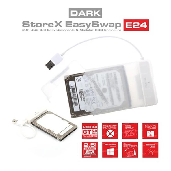 Dark DK-AC-DSE24U3 torex E24 2.5" USB 3.0 SATA - 1