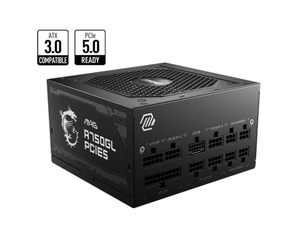 MSI PSU MAG A750GL PCIE5 750W 80+ GOLD FULL MODULA GEN5