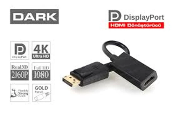 Dark DK-HD-ADPXHDMIV2 Display Port - Hdmı Dönüştürücü