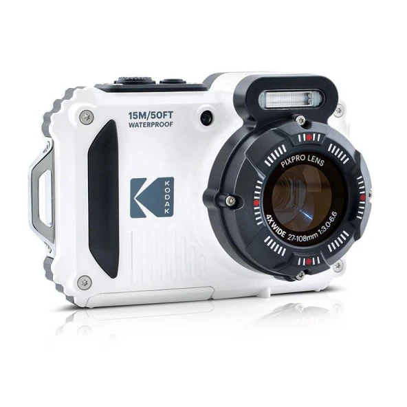 Kodak Pixpro WPZ2/4x Yakınlaştırma Su Altı Fotoğraf Makinesi-Beyaz - 2
