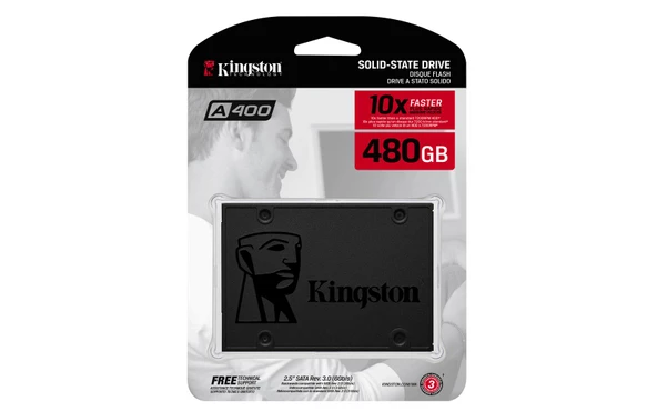 Kingston 480Gb Ssdnow A400  2.5" Sata3 Ssd 500-450 (SA400S37-480) Harddisk