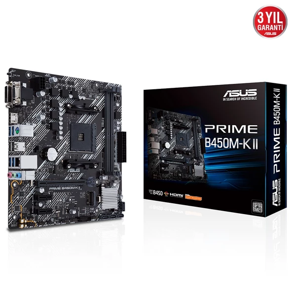 ASUS PRIME B450M-K II 4400 DDR4 DVI VGA M2 AM4