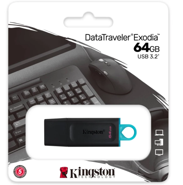 64GB USB3.2 Gen1 DTX/64GB Exodia KINGSTON - 2