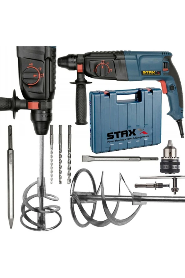 STAXX POWER SKD3500 3500 W  5.5J Kırıcı Delici + Boya Karıştırıcı Seti Hediyeli