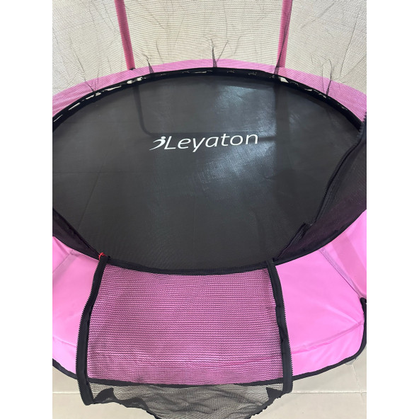 Trambolin Fileli Korumalı 152 Cm Kolay Kurulum Pembe - Resim 5