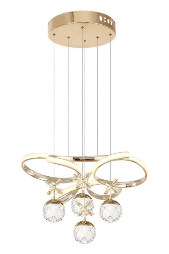 Eray Aydınlatma 9225-40 SR 4 Toplu Gold Led Avize