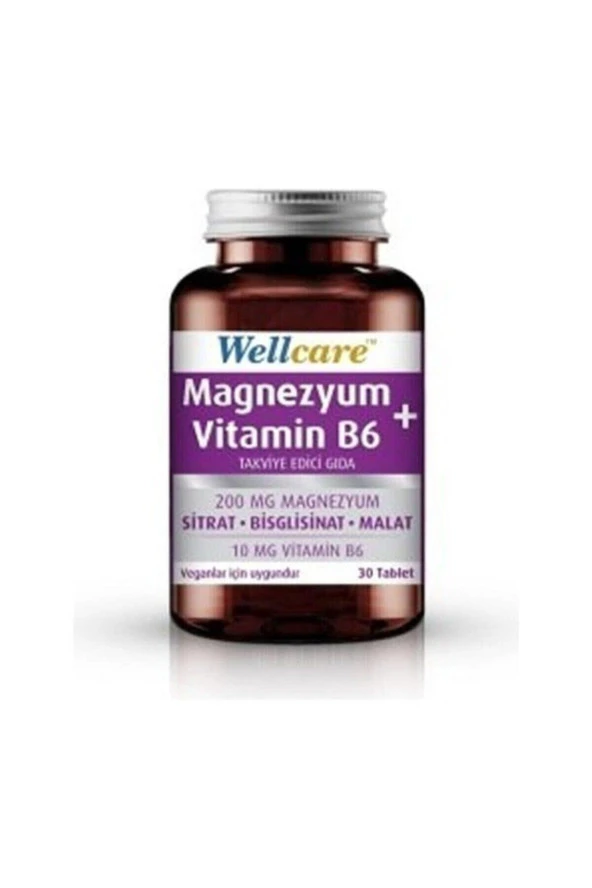 Magnezyum+vitamin B6 Takviye Edici Gıda 30 Tablet