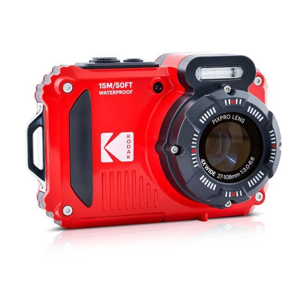 Kodak Pixpro WPZ2/4x Yakınlaştırma Su Altı Fotoğraf Makinesi-Kımızı - 2
