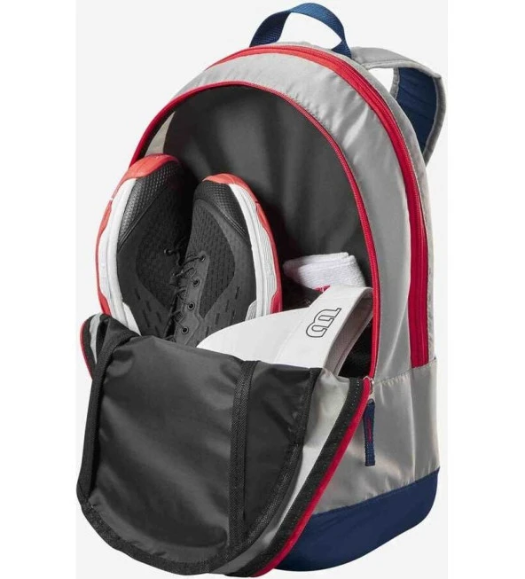 Wilson Bacpack F03/RED BLUE Tenis Sırt Çantası WR8023801001 - Resim 4