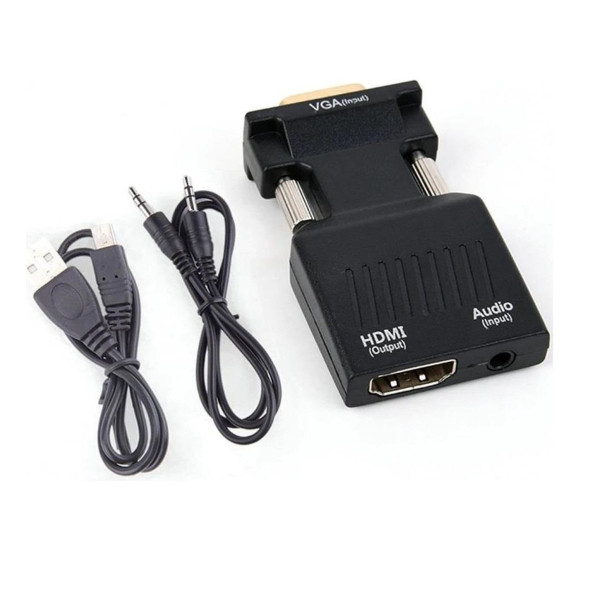 Vga To Hdmi Çevirici Dönüştürücü Laptop Tv Monitör Adaptör Kablosu + Hdmi Kablo 1.5 Metre - 4