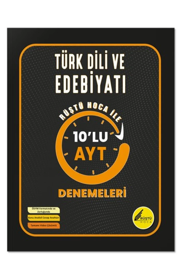 Türk Dili ve Edebiyatı 10'lu AYT Denemeleri - Rüştü Hoca