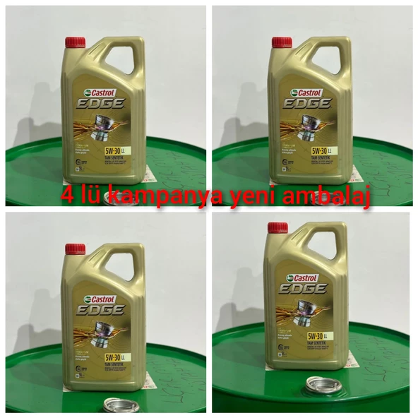 Castrol edge ll 5w30 5 lt 2023 yeni ambalaj 4 lü kampanya çok al az öde