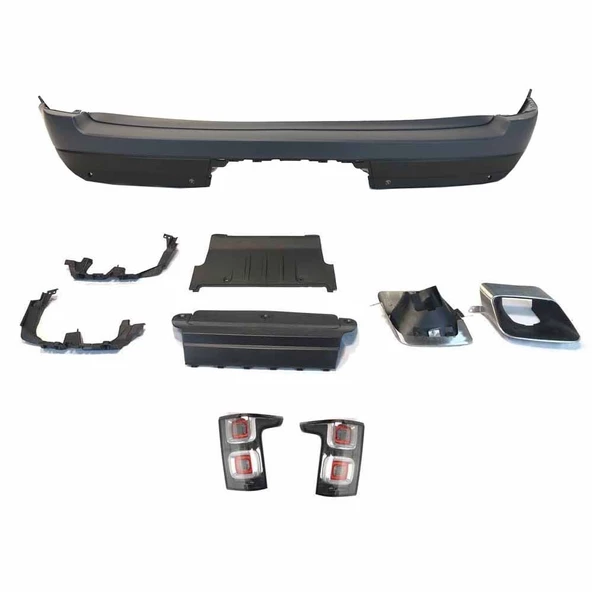 AUTOGP Lr range rover vogue uyumlu makyajlı body kit görünüm tampon seti 2013 / 2018 - Resim 4