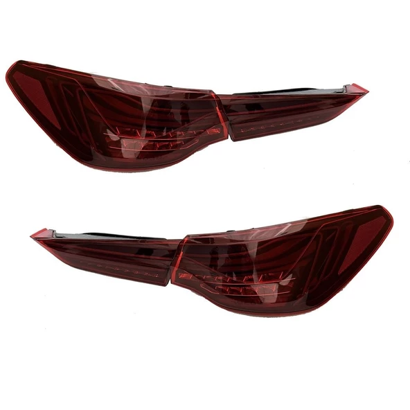 AUTOGP Bmw g22 g23 g26 cs look stop lambası seti kırmızı - 2