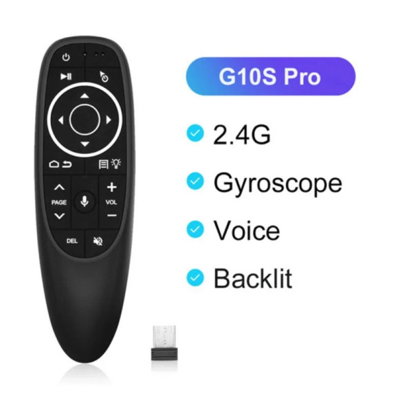 G10S Pro Voice Air Mouse Jiroskop Akıllı Uzaktan Kumanda