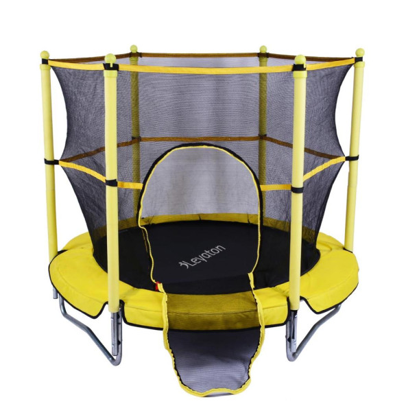 Trambolin Fileli Korumalı 152 Cm Kolay Kurulum Sarı - Resim 3