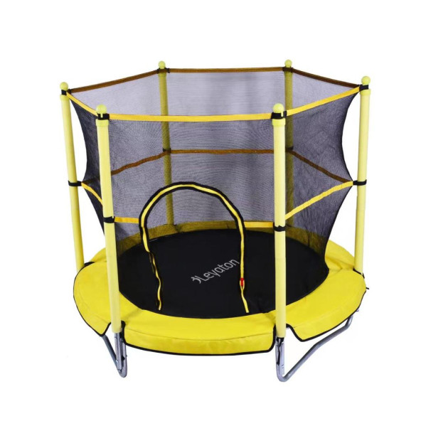 Trambolin Fileli Korumalı 152 Cm Kolay Kurulum Sarı - Resim 5