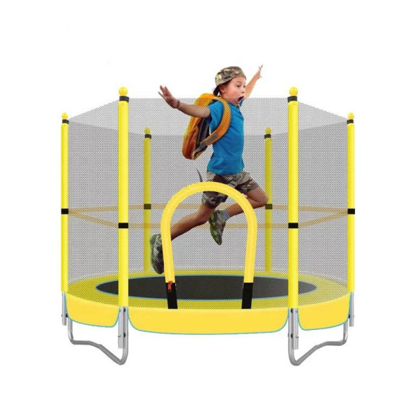 Trambolin Fileli Korumalı 152 Cm Kolay Kurulum Sarı - Resim 8