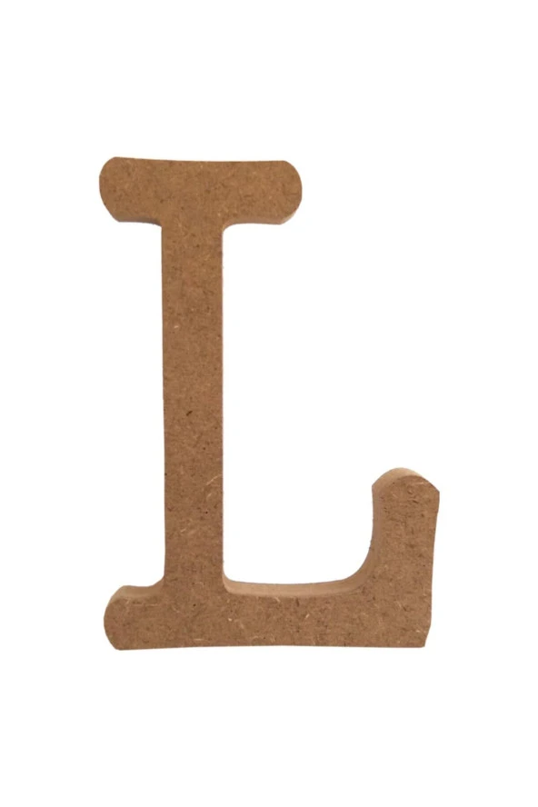 ( L Harfi 15 cm 18 mm ) Ahşap Harf, Dik Durabilir, Özel Gün, Doğum Günü, Yaş Günü Aksesuarı, Okul