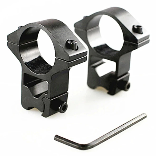 -Tüfek Dürbünü Lazeri Montaj Kelepçesi çelik Alaşım 11mm - 3