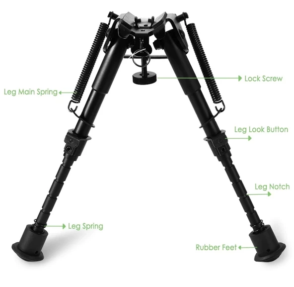 -üstün Metal Alaşım Bipod çatalayak - 2