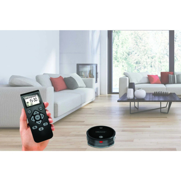 Hoover H-GO 300 HYDRO 2si 1 Arada Akıllı Robot Süpürge ve Paspas Siyah - 3