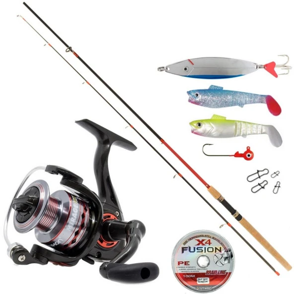 Remixon Red Zoom Karbon 2.40 mt Mirage Spin Olta Takımı Kırmızı