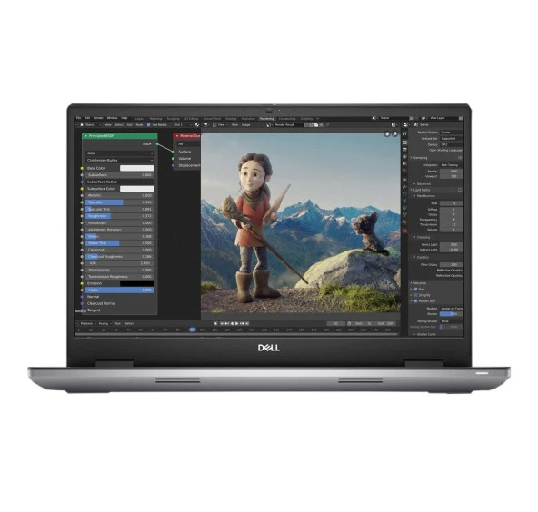 Dell Precision M7780 XCTOP7780EMEA_VP1 i7-13850HX 32GB 512SSD RTX3500 17.3" FullHD W11P Taşınabilir İş İstasyonu ürün görseli 1