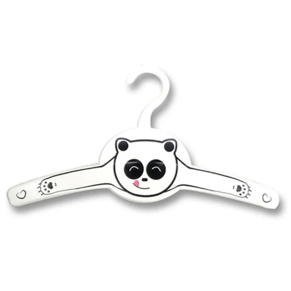 T.Concept Panda Desenli Plastik Dayanıklı  Çocuk Askısı 30x16 cm
