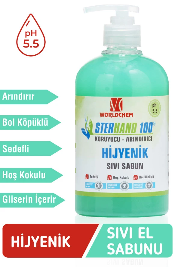 Sterhand100 Antiseptik Sıvı Sabun 500 ml