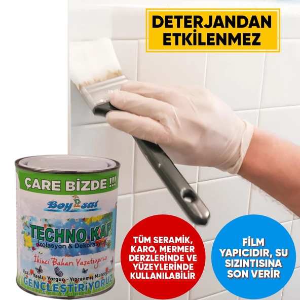Techno Kap 1 Kg Ahşap Osb Sunta Metal Profil Polyester Plastik Pvc Eternit Karo Seramik Mavi Yalıtım - 4