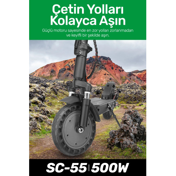 Scooti SC-55 Katlanır Elektrikli Scooter - 2