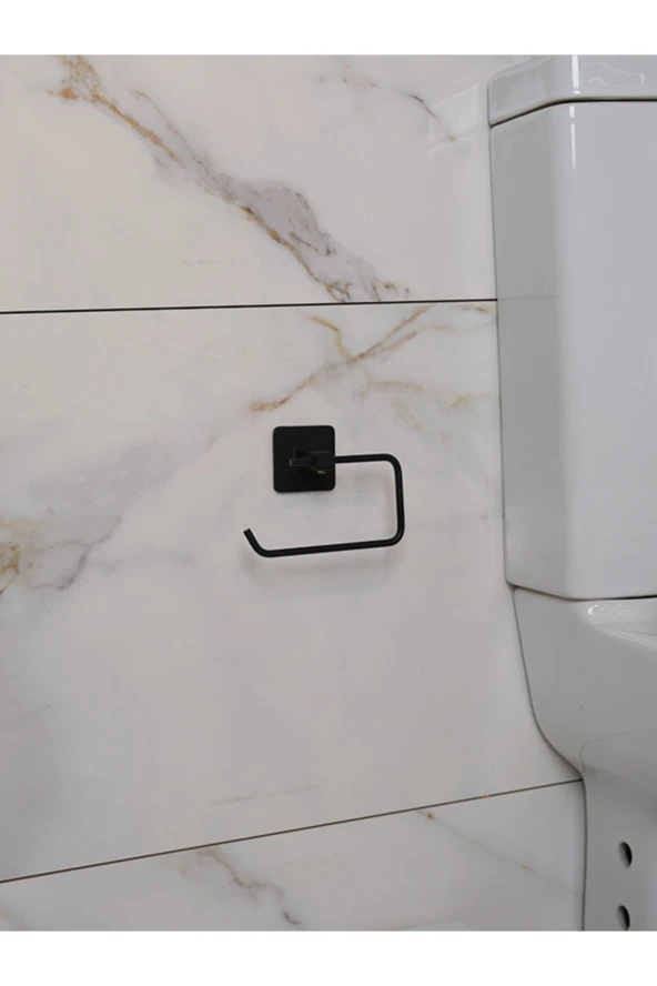 Banyo Aksesuar Seti Kare Açık Kağıtlık Kare Fön Kare Solo Kare Uzun Havluluk Yapışkanlı