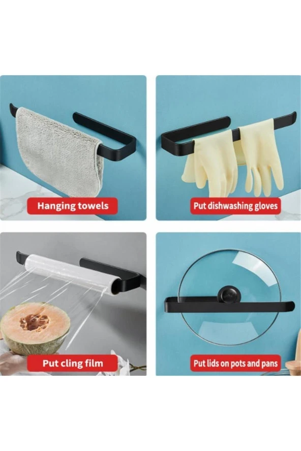 Yapışkanlı Lüks Tasarım Lamalı Solo Havluluk - Resim 3